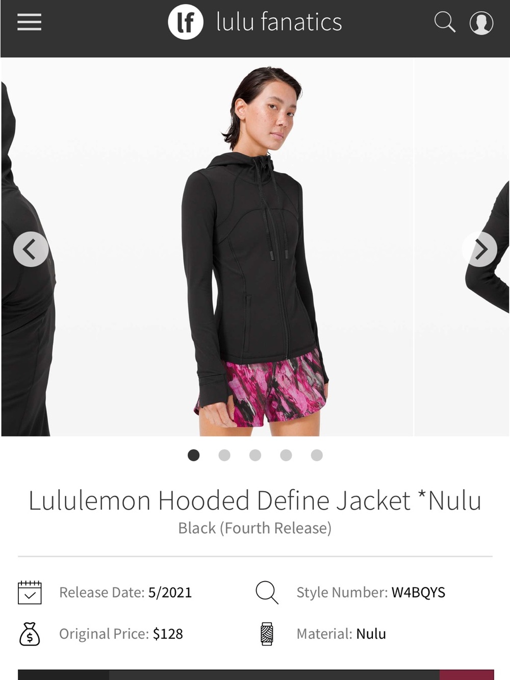 Lululemon Hooded Define Jacket - Black